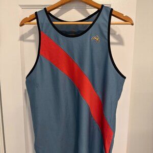 TRACKSMITH Van Cortlandt Singlet - Slate/Dark Rose/Black -Discontinued - Men's M